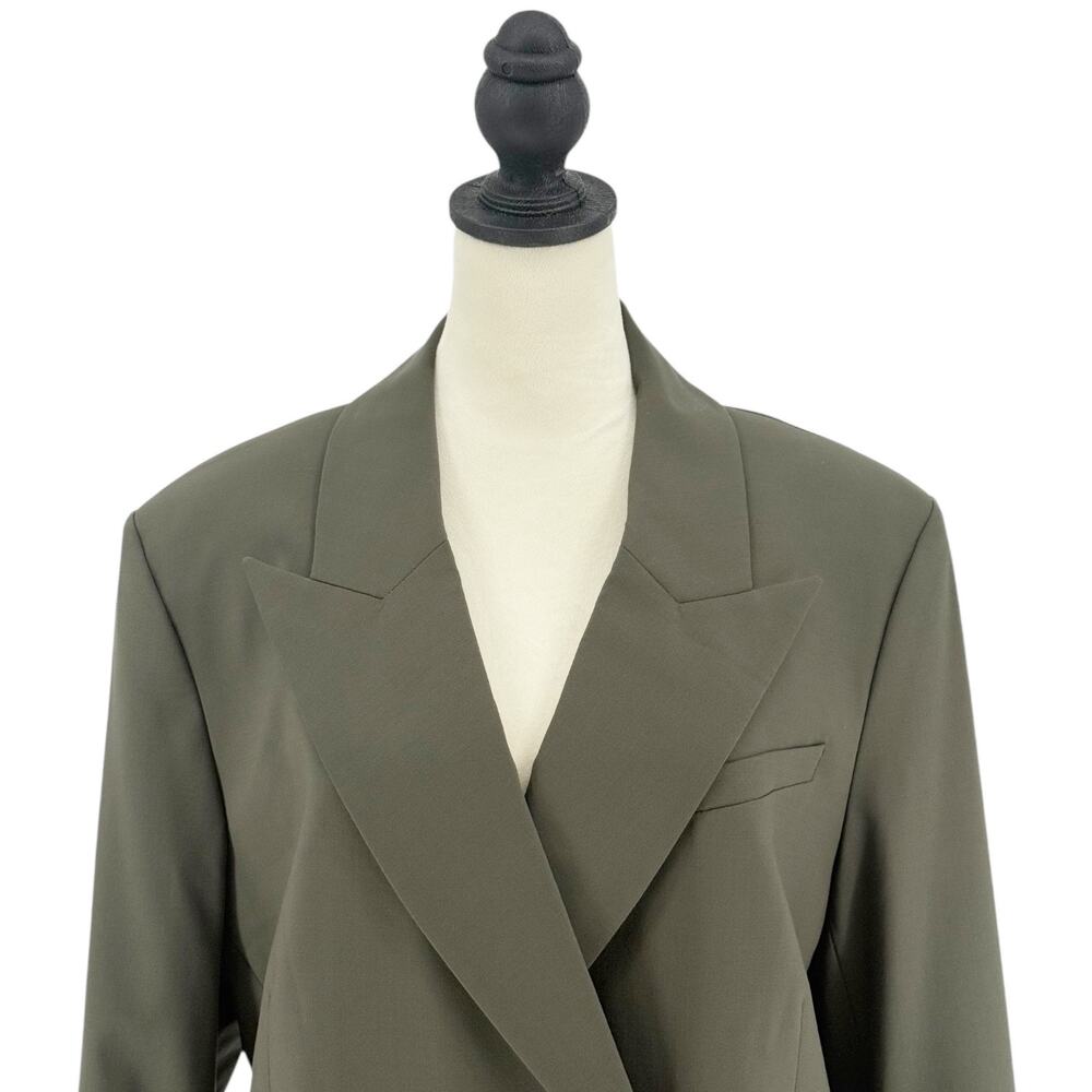 Veronica Beard Dickey Hutchinson Blazer Jacket Loden Green Size XL Wool Coat - Picture 6 of 12